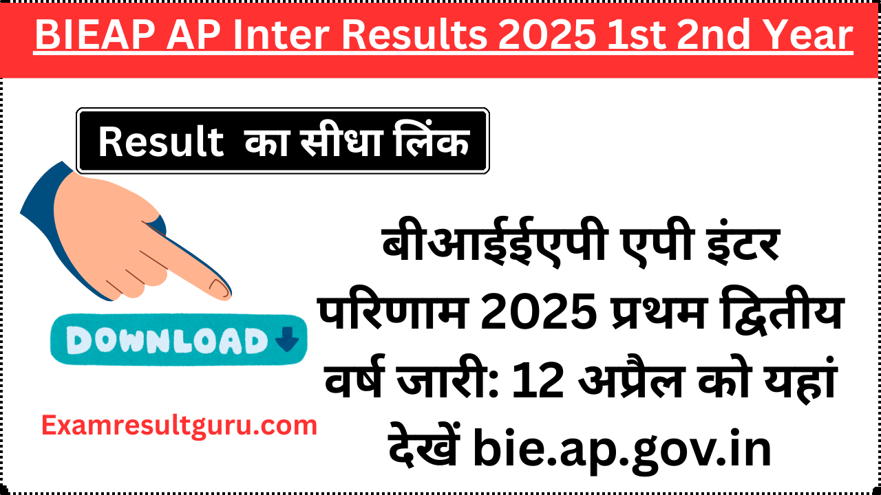 BIEAP AP Inter Results 2025 1st 2nd Year