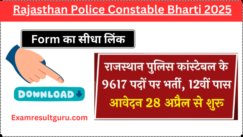 Rajasthan Police Recruitment 2025